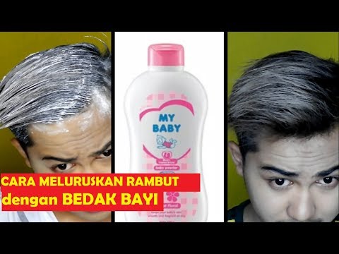 Cara Meluruskan Rambut dengan BEDAK BAYI  ala mama rezky