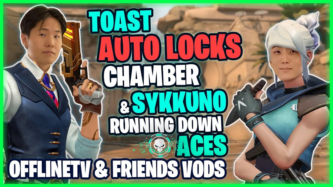 Toast Instalocks Chamber l Sykkuno DOUBLE ACE in a Single Game l Tinakitten 1v3 Clutch