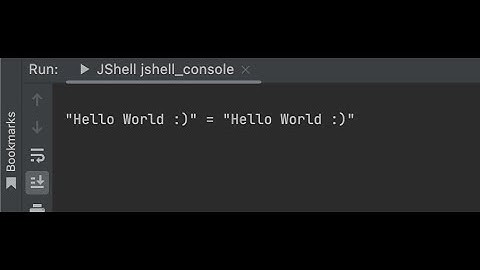 JShell Console in Intellij
