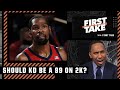 Stephen A. agrees with KD: 'He should be a 99 on NBA 2K!' | First Take