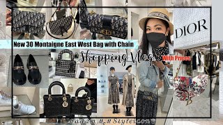 Christian Dior 30 MONTAIGNE EAST-WEST BAG WITH CHAIN