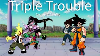 Friday Night Funkin' - Triple Trouble But Pibby Bugs, Ben 10 And Robin Vs Vegeta And Goku (My Cover)
