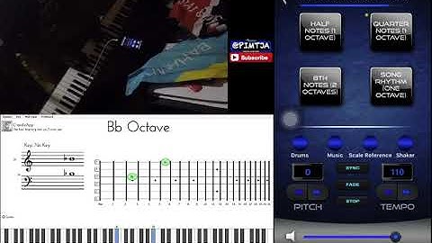 CDUB Scale Junkie App Demonstration With Chordie App (Natural Minor Scales) pi.