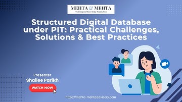 Structured Digital Database Under PIT - Practical Challenges, Solutions and Best Practices