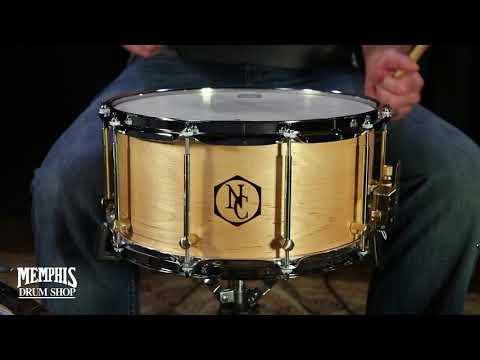 Noble & Cooley 14x7 Solid Shell Classic Birch Snare Drum - Clear Oil (5490)