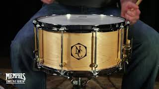 Noble & Cooley 14x7 Solid Shell Classic Birch Snare Drum - Clear Oil (5490)