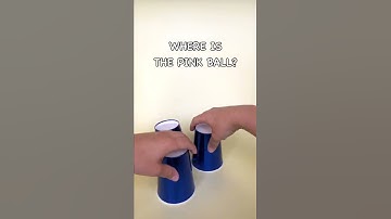Where is the little pink ball?🔥#shorts Exercises for intuition developing with INTUITION GAMES