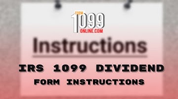 Instructions To File 1099 DIV Online | 1099 DIV Tax Form