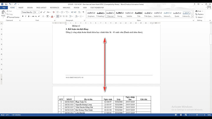 Khắc phục lỗi ngắt trang trong word trong bẳng năm 2024