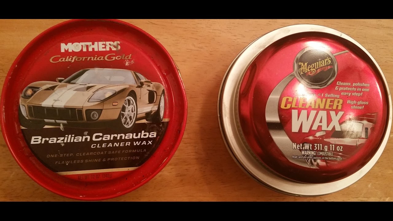 Mothers California Gold Brazilian Carnauba Cleaner Wax Vs Meguiar's Paste Cleaner  Wax(Water test) 