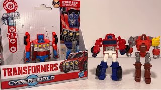 Transformers cyberworld armoured Optimus prime figure review, transformation process & full guide