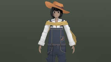 character modeling wip part5 —Blender workflow, timelapse