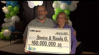 Full news conference: Retired Winnipeg couple is now 60-million dollars richer