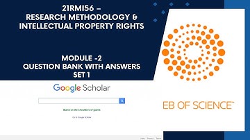 21RMI56-Research Methodology & IPR|Question Bank|VTU|BE|ECE|5th Sem Module 2|Literature Review|
