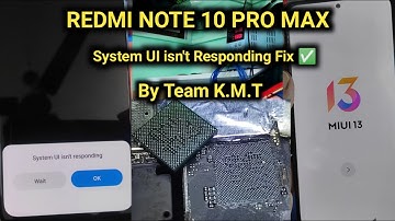 REDMI NOTE 10 PRO MAX | SYSTEM UI ISN