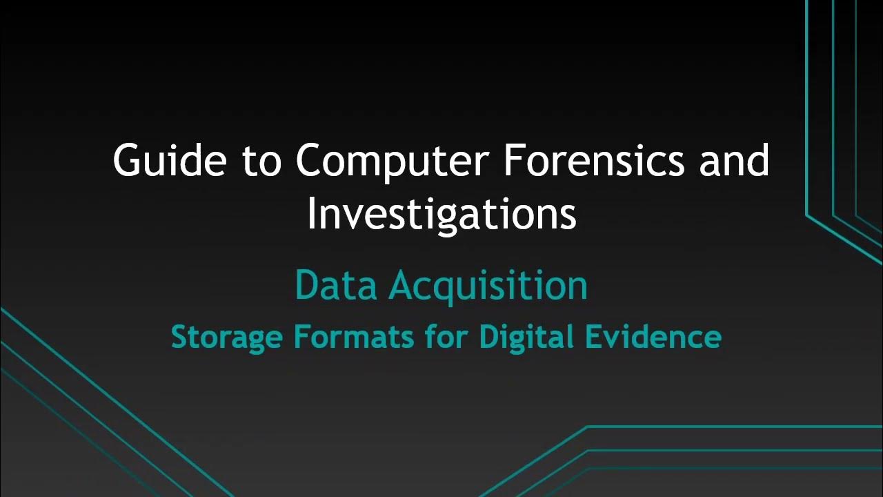 List Digital Evidence Storage Formats List Digital Evidence Storage Formats