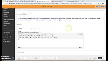 Accessing Discussion Forums on Blackboard