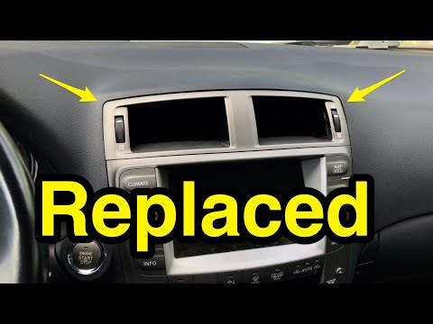 How to remove & replace center console air vent on Lexus IS250, IS350.