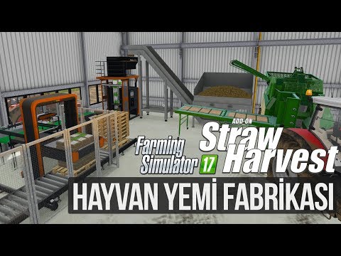 Balya ve Yem Fabrikası Kurduk!- Farming Simulator 17 Straw Harvest DLC [Beta]