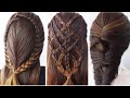 3 Different and Easy Hairstyle with Braids 😍 Try on Hairstyle 😍 Coiffures Simples