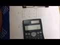 Matrix inverse calculation using Casio fx-991 MS scientific calculator