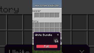 how to make a duplicater in Minecraft #minecraftmovie