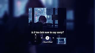 is it too late now to say sorry (slowed+reverb) 🎧