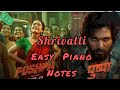 Srivalli | Pushpa - The Rise | Easy Piano Tutorial With Notes | Allu Arjun | Rashmika Mandana...