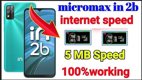 micromax in 2b internet speed setting / how to solve internet problem micromax in 2b