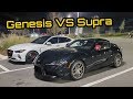 Hyundai Genesis Takes Down 2020 Toyota Supra in Street Race! + Corvette & Mitsubishi Evo!