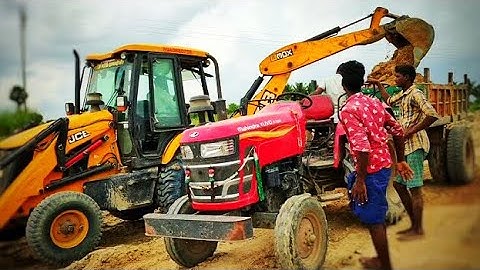 Mahindra YUVO 575 DI Tractor Fully Loaded by JCB 3DX Machine | JCP Video | Kumaran tractors
