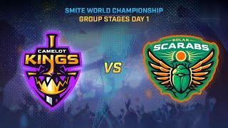 SMITE WORLD CHAMPIONSHIP: Group Stages Day 1 - Solar Scarabs Vs Camelot Kings