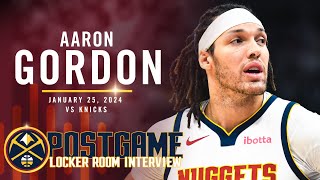 Aaron Gordon Full Locker Room Interview vs. Knicks 🎙