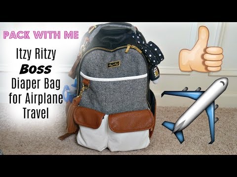 Pack With Me | Itzy Ritzy Boss Diaper Bag for Airplane Travel | The Sensible Mama