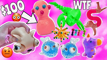I BOUGHT THE WEIRDEST FIDGETS OFF THE INTERNET! 😱😳*SO CREEPY* Giant Fidget Haul & Pop its