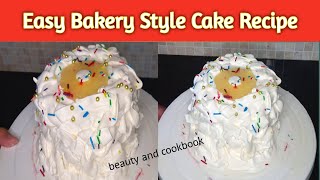 How to Make Cake at Home/Pineapple Cake Recipe by beauty and Cookbook/Low Cost/Easy and Quick Recipe