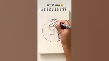 Square zentangle pattern 🟥 | #shortvideo #shorts || Watch full video