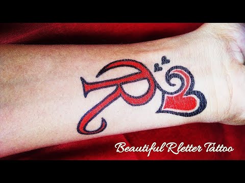 different RN RS AM R Pbeautiful letters mehndi tattoo  design by  sakshi  YouTube