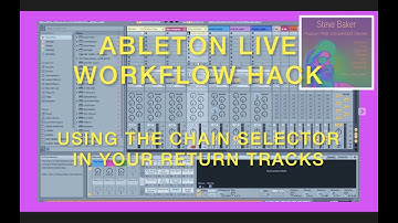 Ableton LIVE Workflow HACK. Produce FASTER! Use Effects Racks in Return Tracks