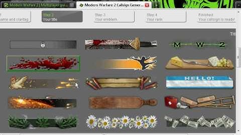 How to make your own Callsign for Modern Warefare 2