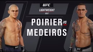 UFC 3 Gameplay - Medeiros Vs. Poirier