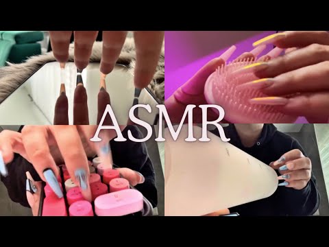 ASMR BUILD UP TAPPING AND SCRATCHING ON RANDOM ITEMS COMPILATION  👑 3 HOURS, NO TALKING