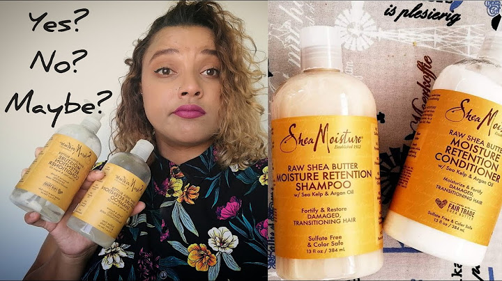 Shea moisture moisture retention shampoo and conditioner