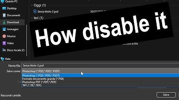 [Photoshop] How Disable Save as a copy feature (ENG / ITA)