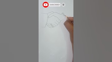 How To Draw Handshake Easy | Easy Way To Draw #shorts