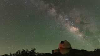 Milky Way Rising Over KPNO 2.1-meter Telescope