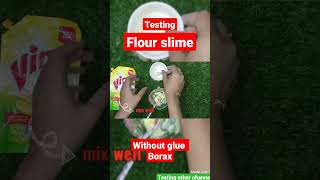 flour slime ? slime without glue?#crafttamil #easycraft #slime #shorts