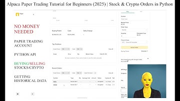 Alpaca Paper Trading Tutorial for Beginners (2025) | Bracket and Trailing Stop Orders in Python