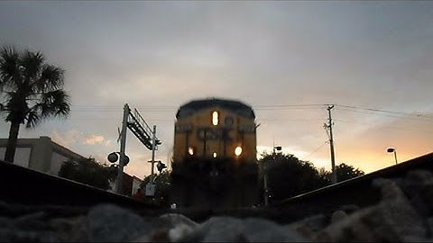 CSX Intermodal Train Runs Over Camera