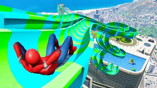 Giant Water Slide In GTA 5 - ( GTA 5 Mods )